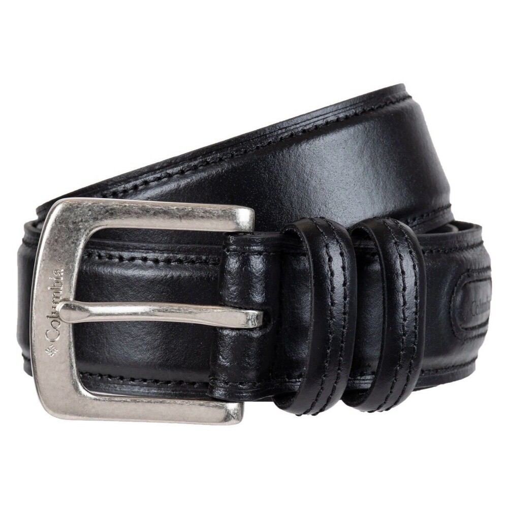 Columbia Men’s Goose Lake Black Leather Casual Everyday Belt Sz XL 42-44